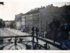 Widok na ulicę Łyczakowską z balkonu mieszkania Korniaków