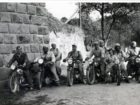 Uczestnicy wycieczki motocyklowej na Węgry. 1939 rok