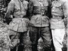 Wł. Cichocki (pierwszy z lewej) podczas służby wojskowej - 1946 rok.